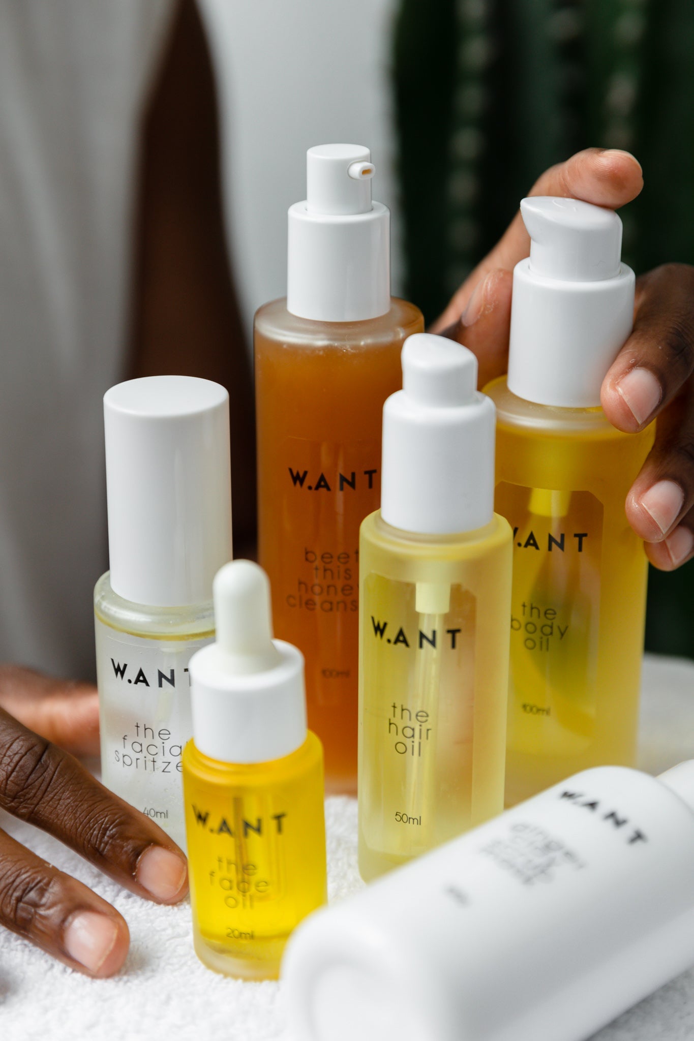 The full range by Singapore-based green skincare brand Want Skincare, available to shop on ZERRIN