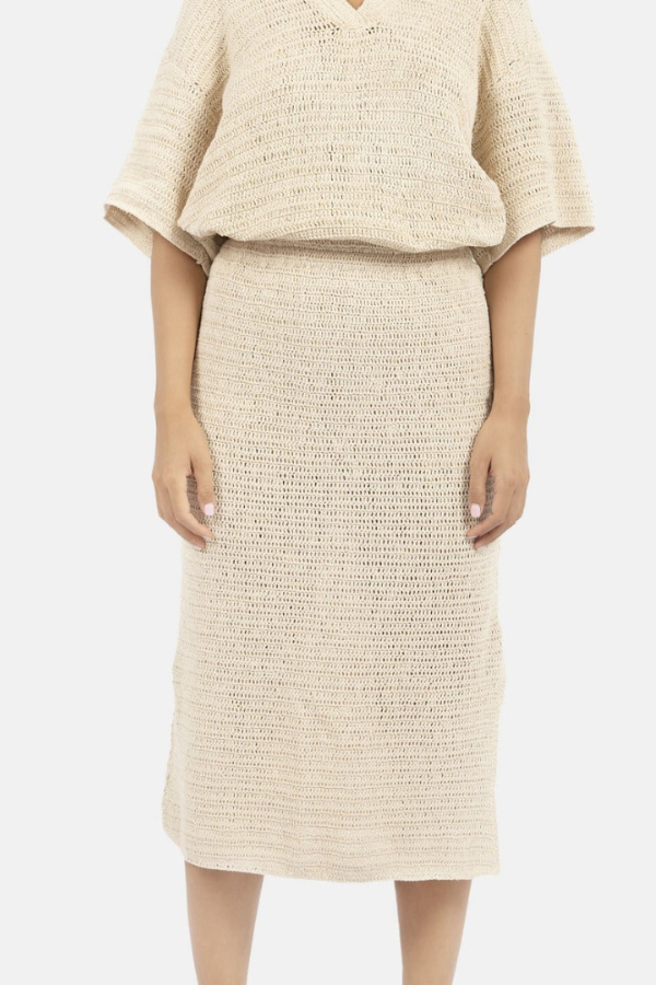 Sedona Crochet Skirt In Natural