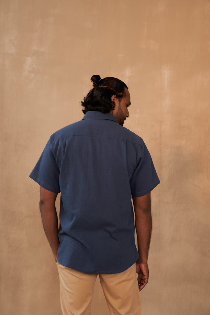 Blue Palm Organic Cotton Unisex Shirt