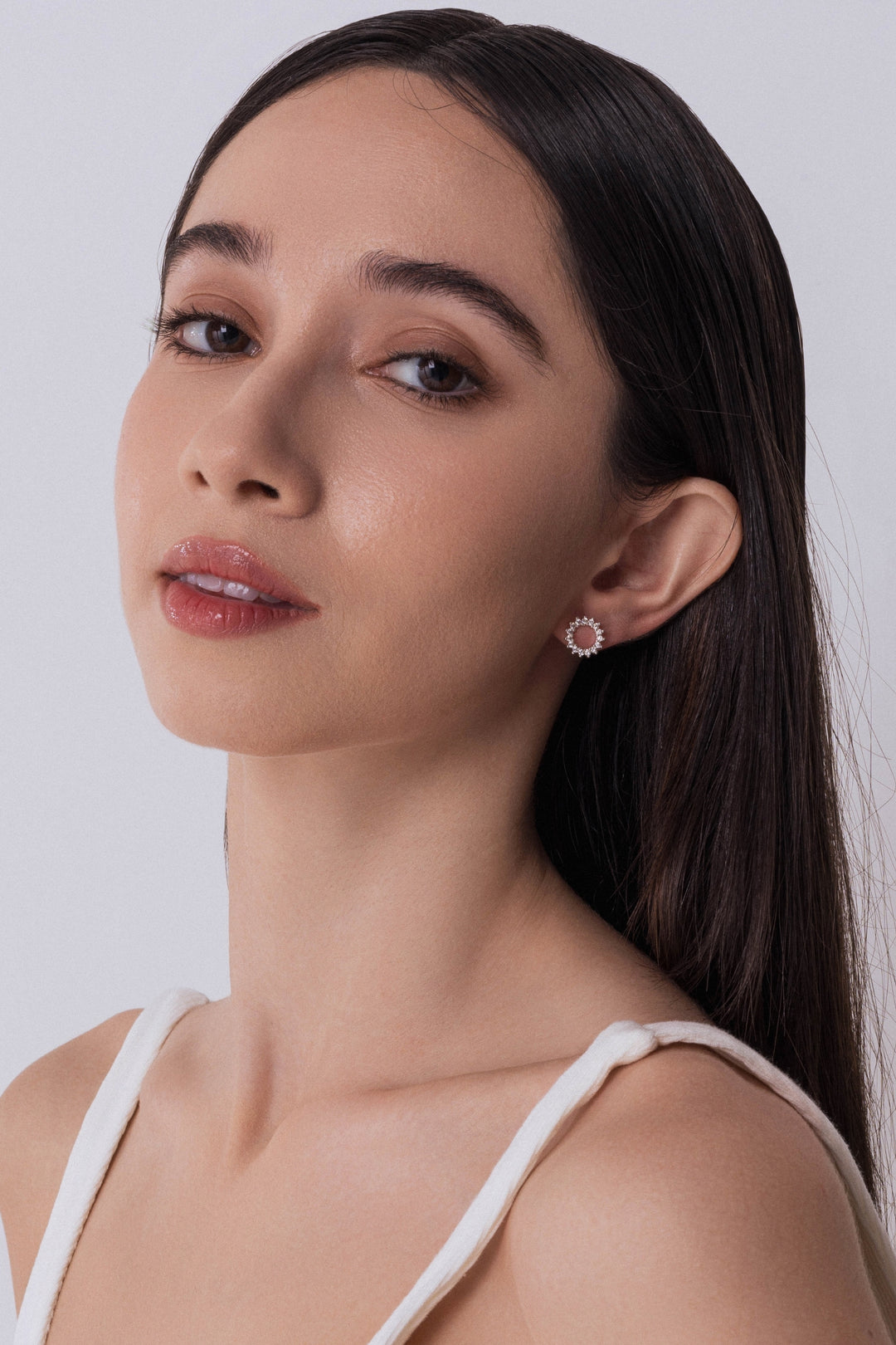 Amber Earrings In Silver