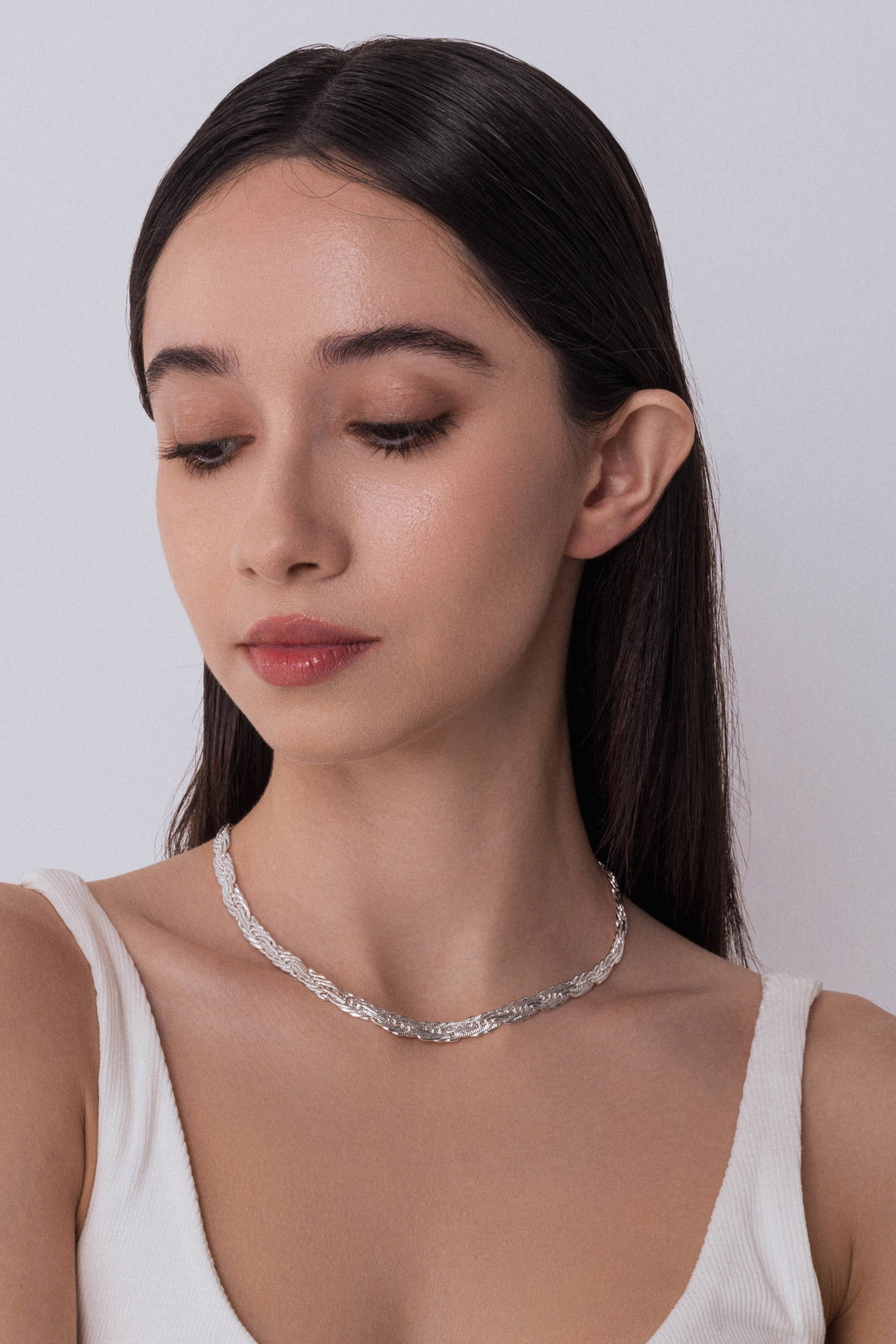 Romeo and Juliet Necklace In Silver