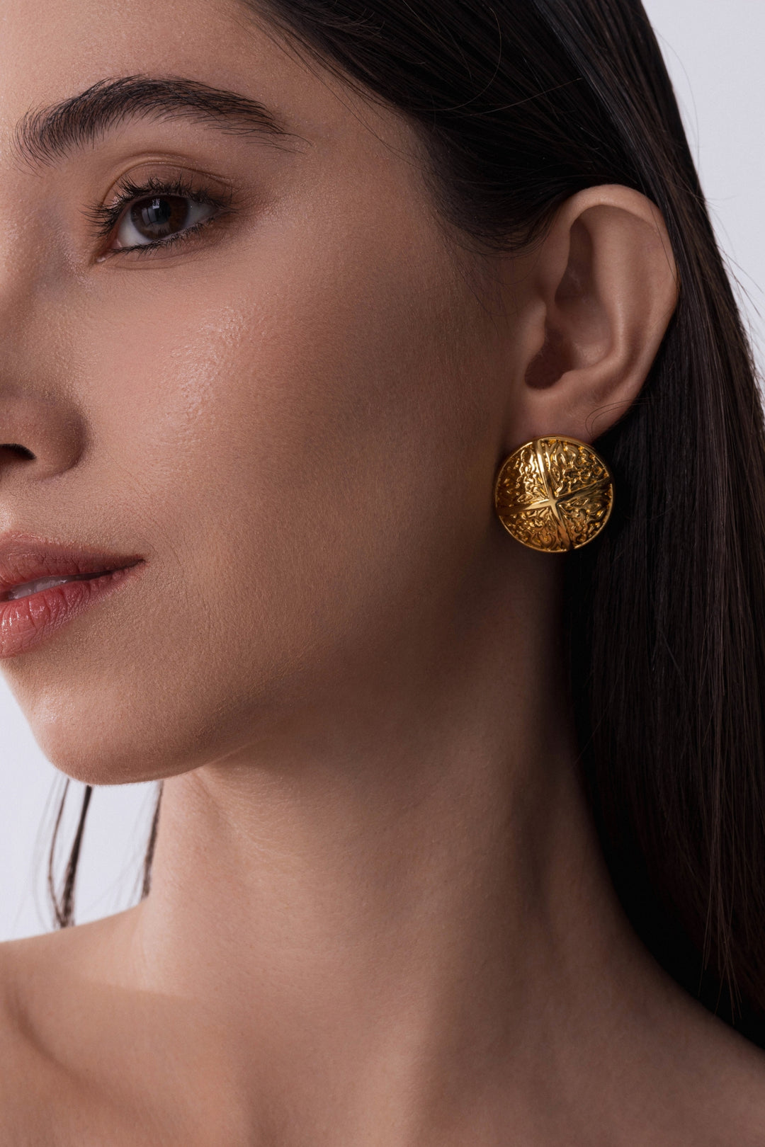 The Name of The Rose Earrings In Gold