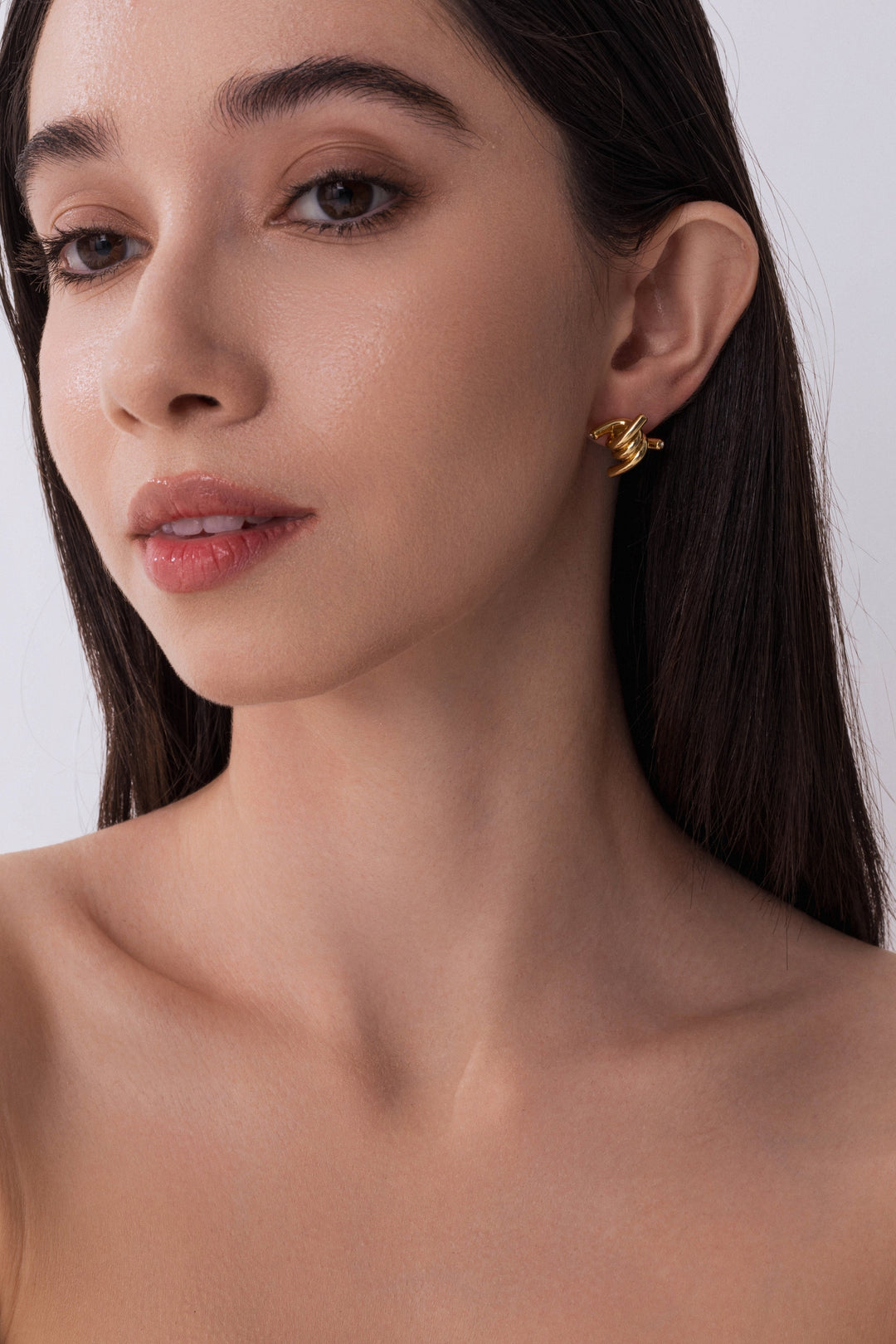 Twist Earrings In Gold