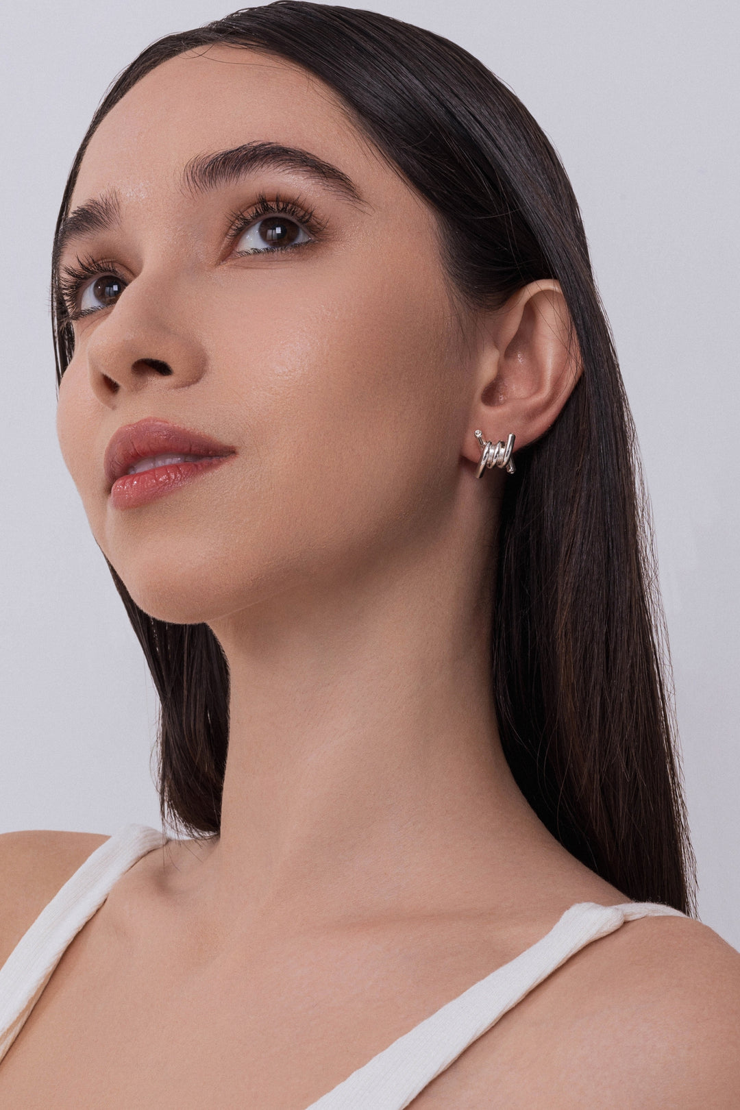 Twist Earrings In Silver
