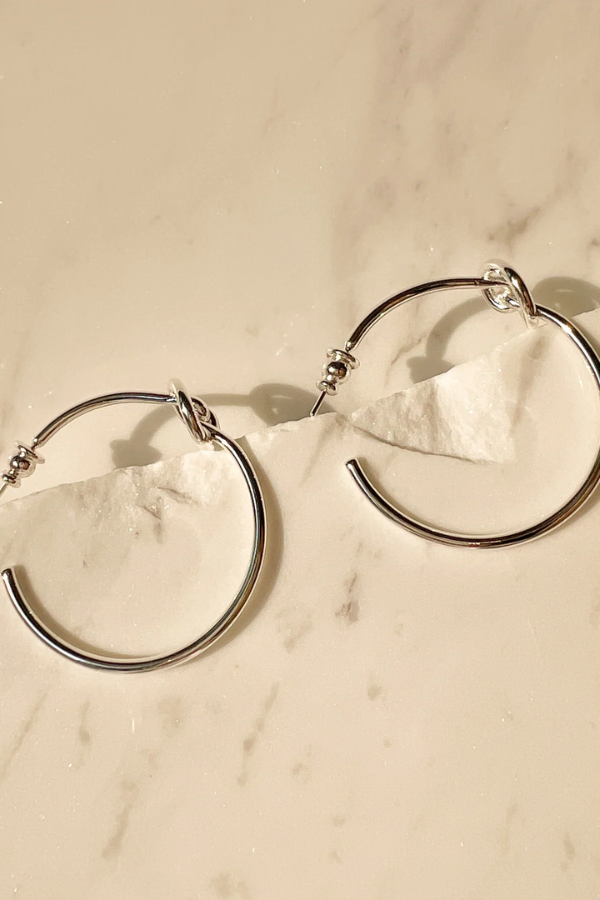Stevie Silver Earrings