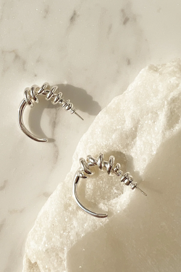 Kim Silver Earrings