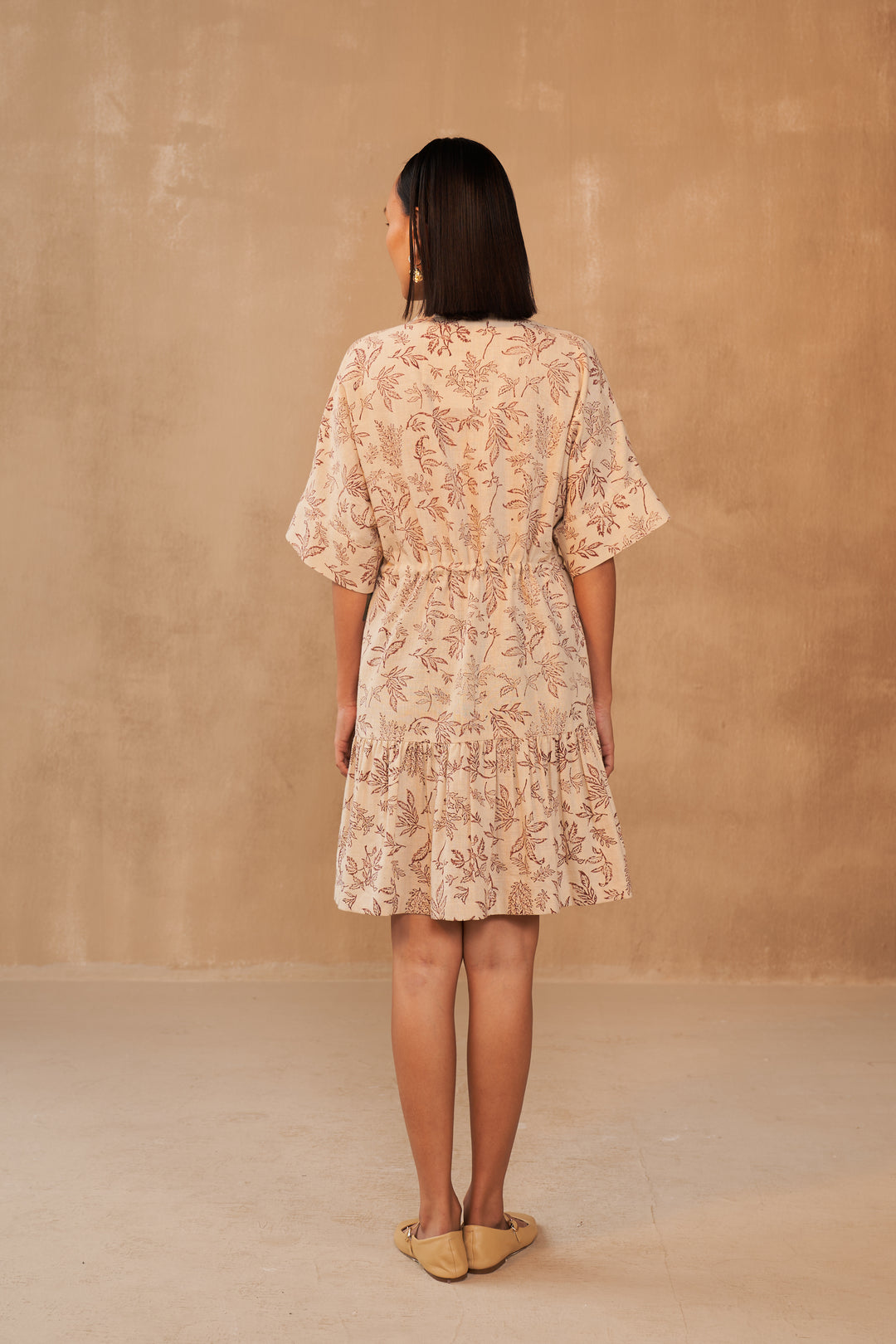 Leafy Bloom Handwoven Dress