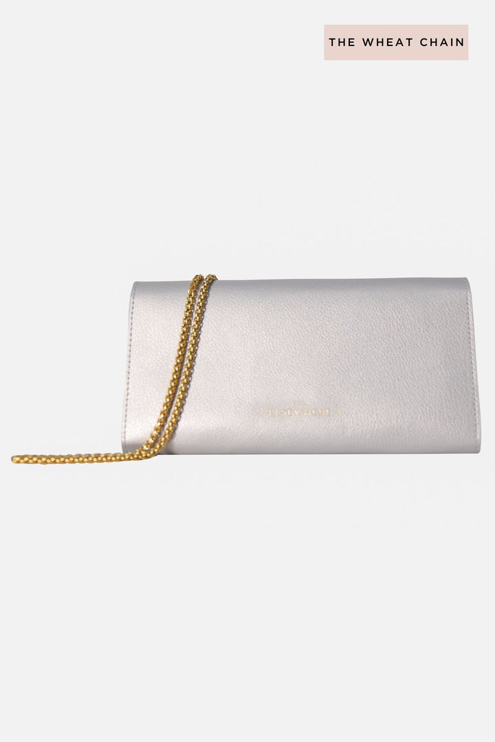 Travel Wallet, Chain + Charm Set In Faraway Silver