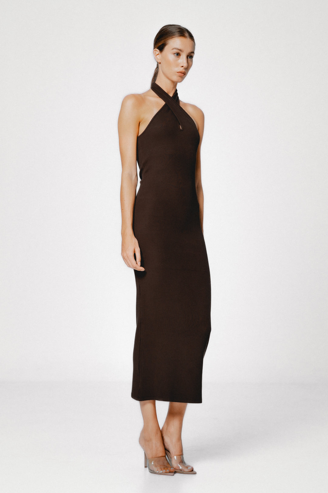 Lozza Halter Neck Maxi Dress