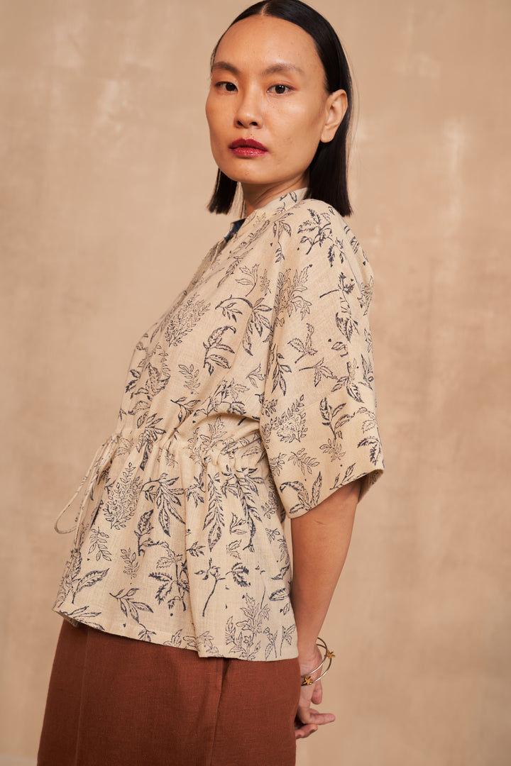 New Beginnings Handwoven Peplum Top