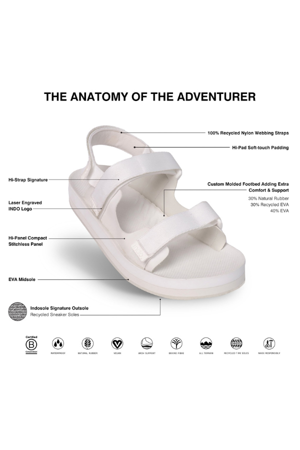 Men's Adventurer Sandals In Sea Salt