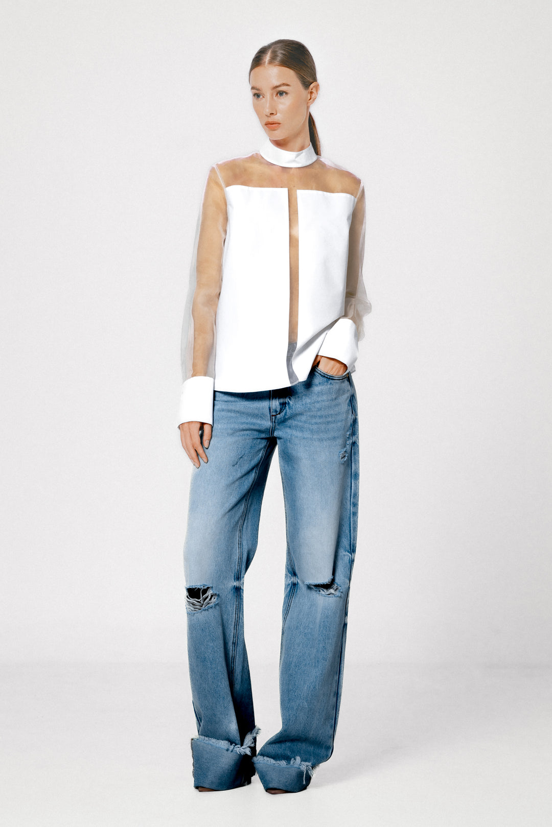 Paris Organic Cotton Panelled Shirt