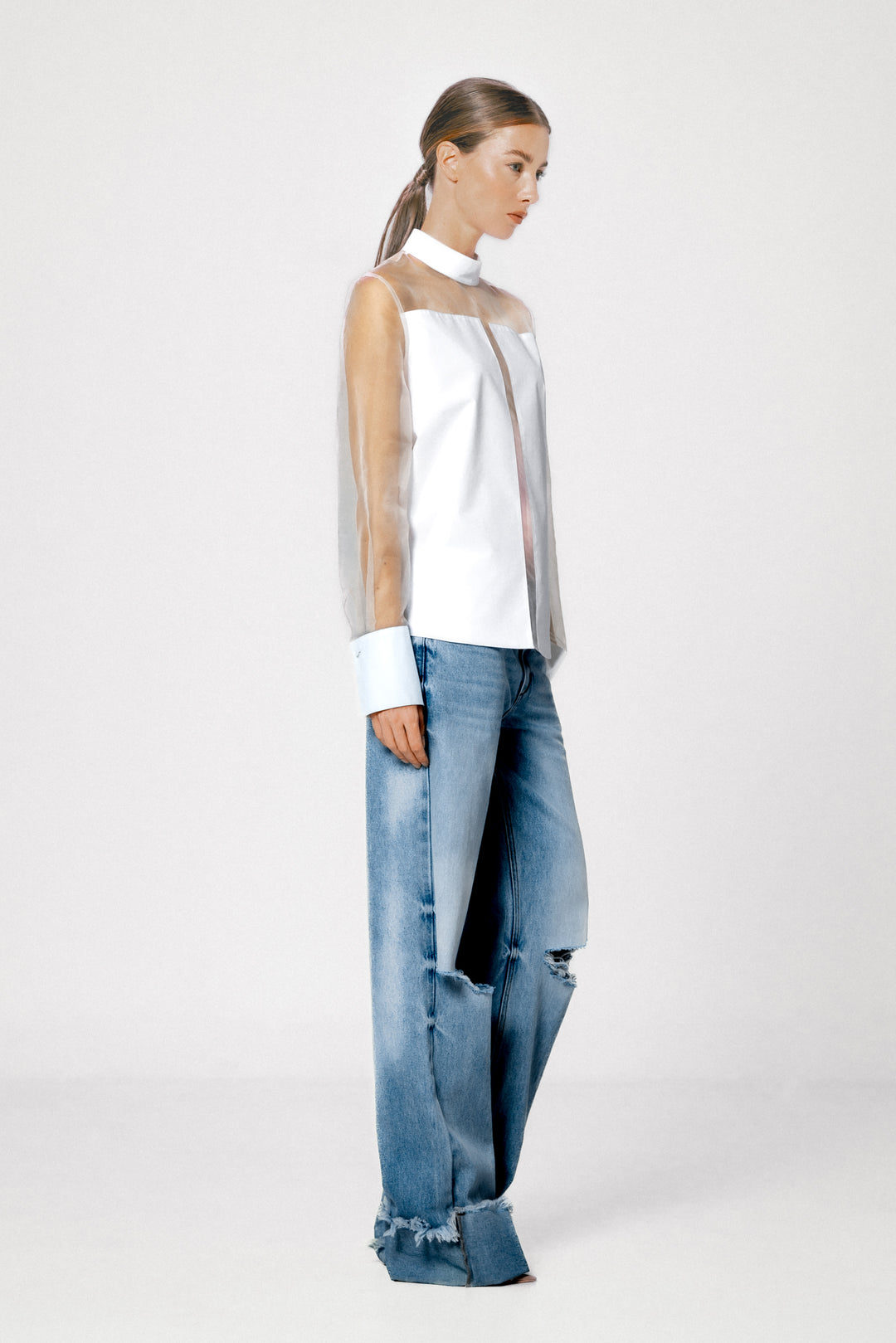 Paris Organic Cotton Panelled Shirt