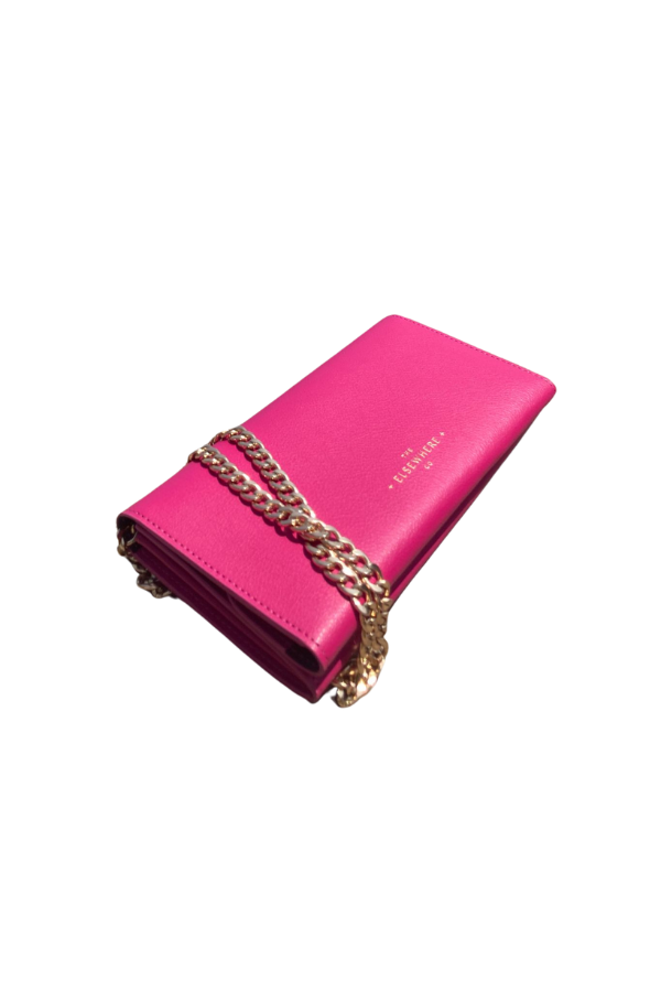 Travel Wallet, Chain + Charm Set In Paradise Pink