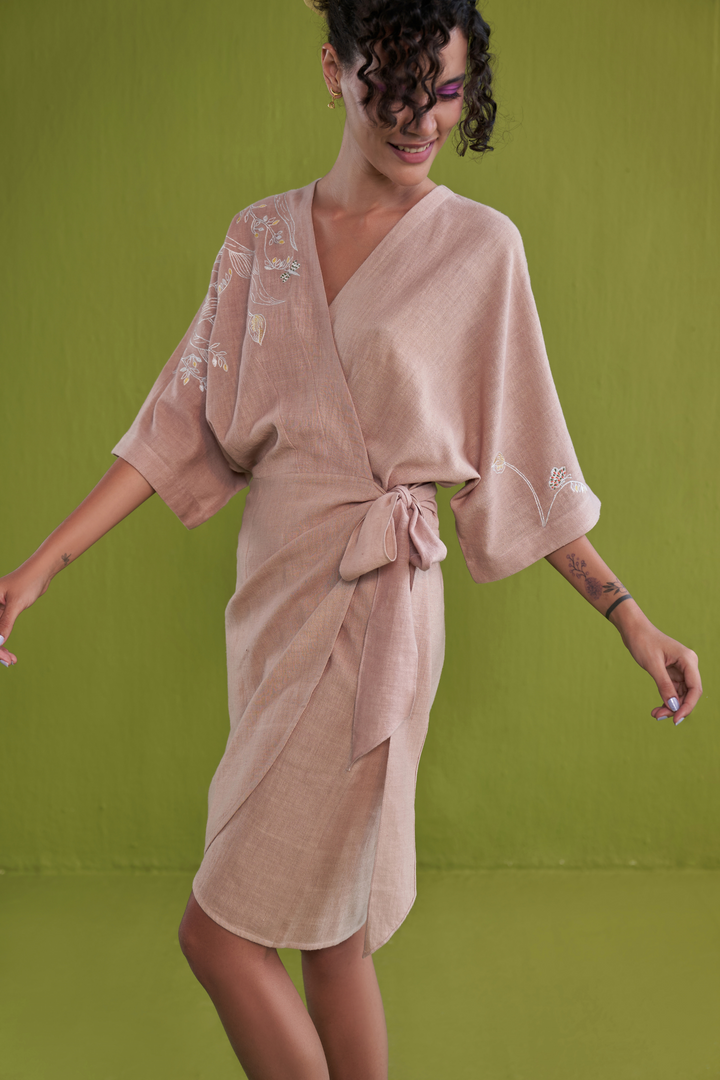 Summer Soul Organic Cotton Wrap Dress