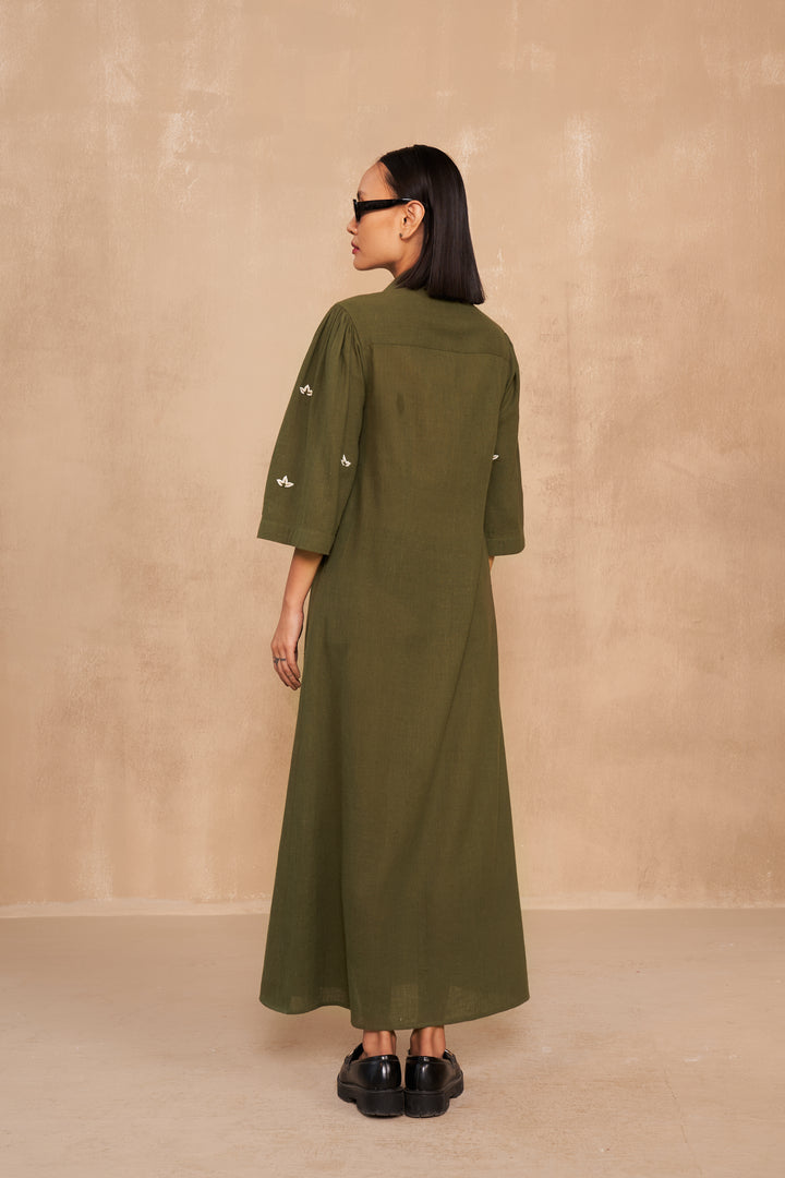 The Cosmos Handwoven Shirt Dress