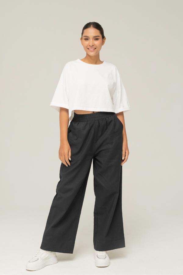Wide Leg Unisex Linen Pants