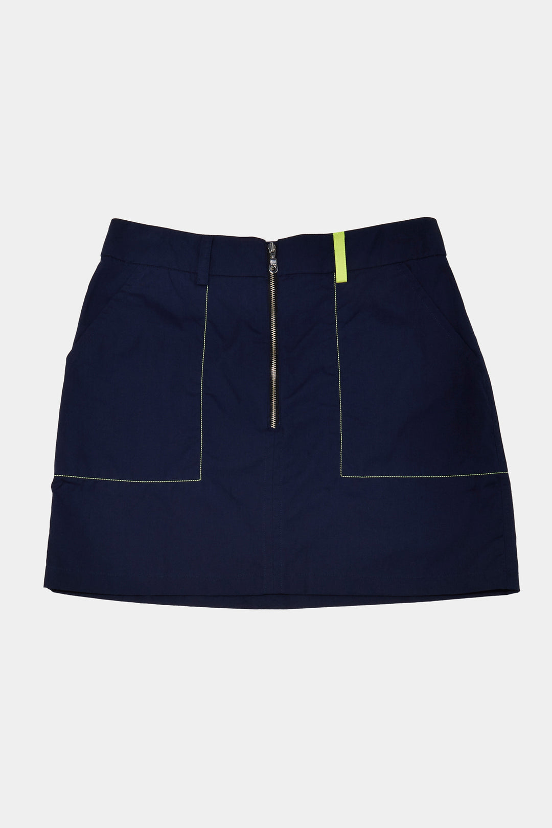 Hana Zipped Mini Skirt In Navy