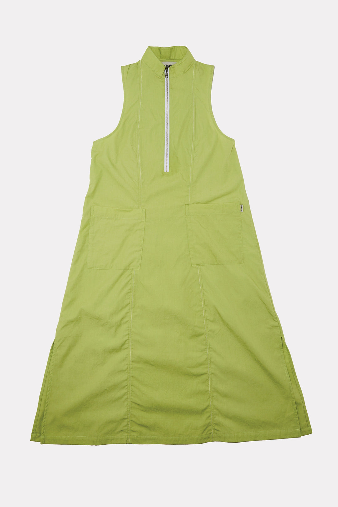 Amelie Sleeveless Zipped Dress In Green