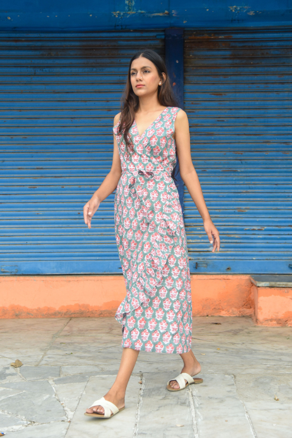 Thalia Mosaic Wrap Dress