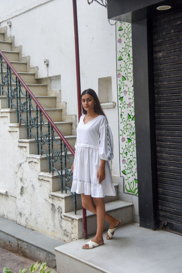 Diya White Dress