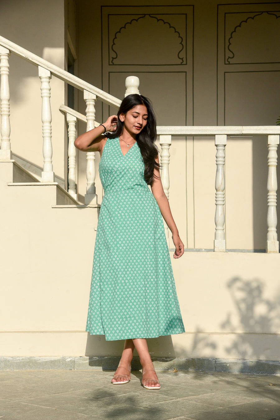 Sienna Wrap Dress In Mint