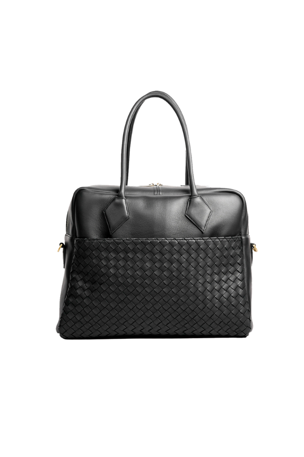 Kmana Ernest Handbag in Black. Available online at ZERRIN.