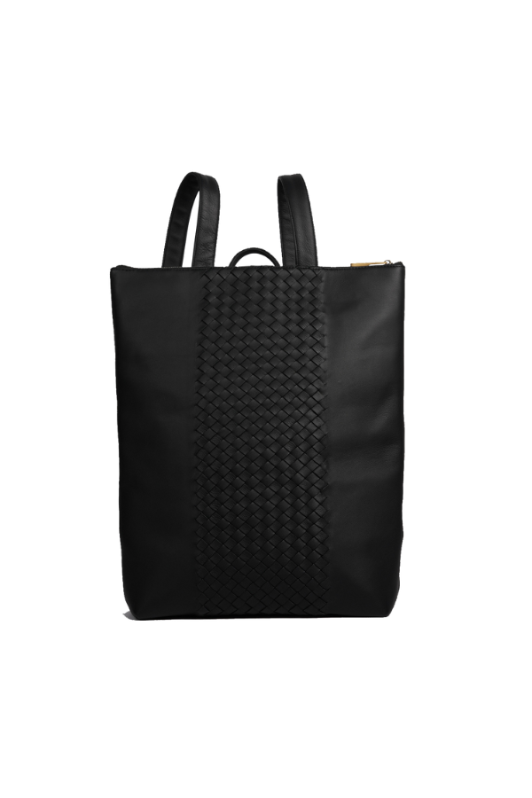 Kmana Jeanne Backpack in Black. Available online at ZERRIN.