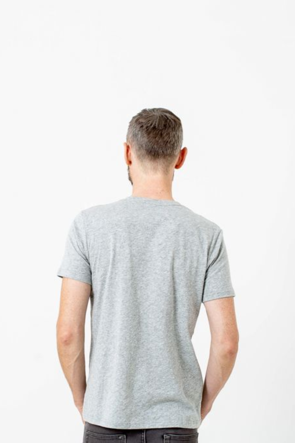 Crew T-shirt in Grey Marle