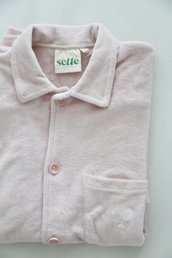 Towel Boy Cabana Shirt in Blush