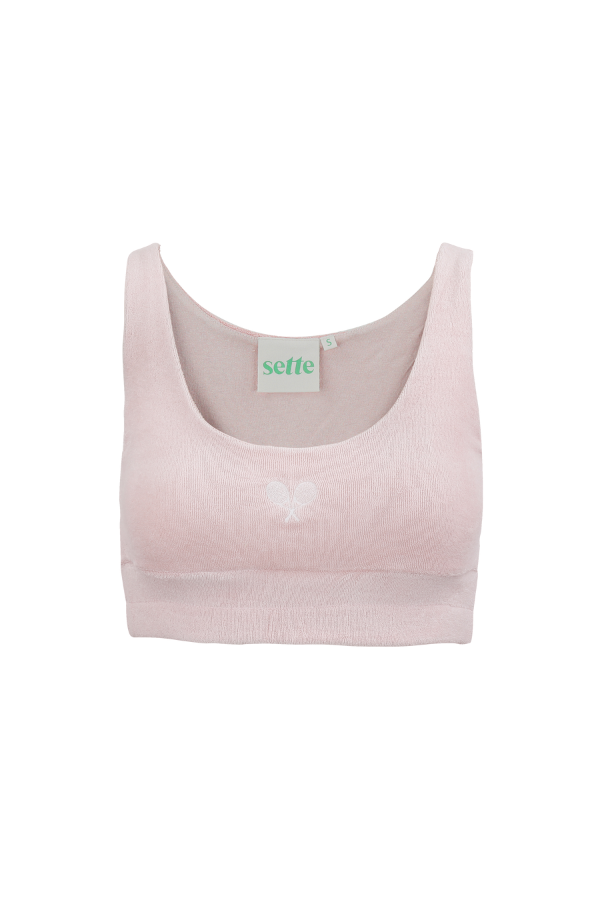 Towel Boy Bra Top in Blush