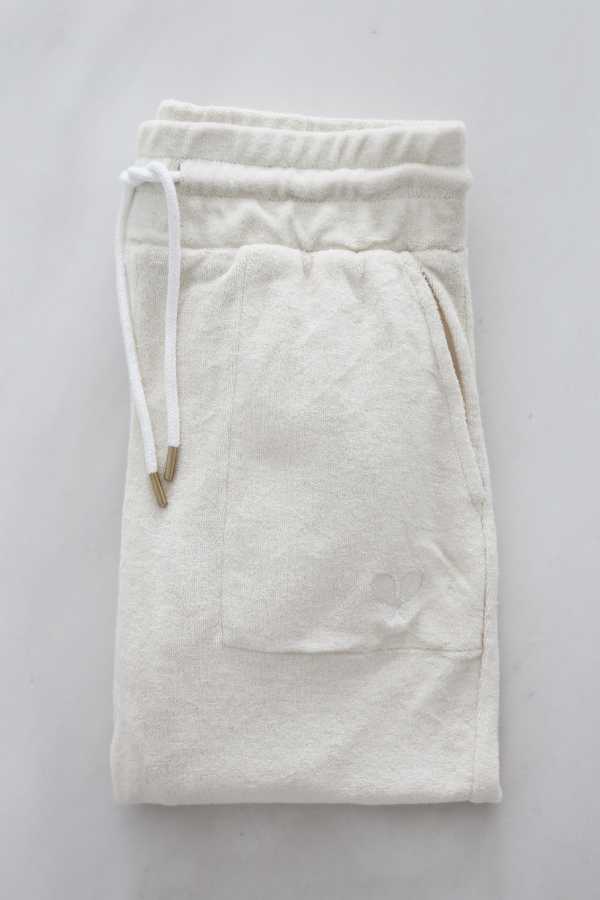 Towel Boy Jogger in White
