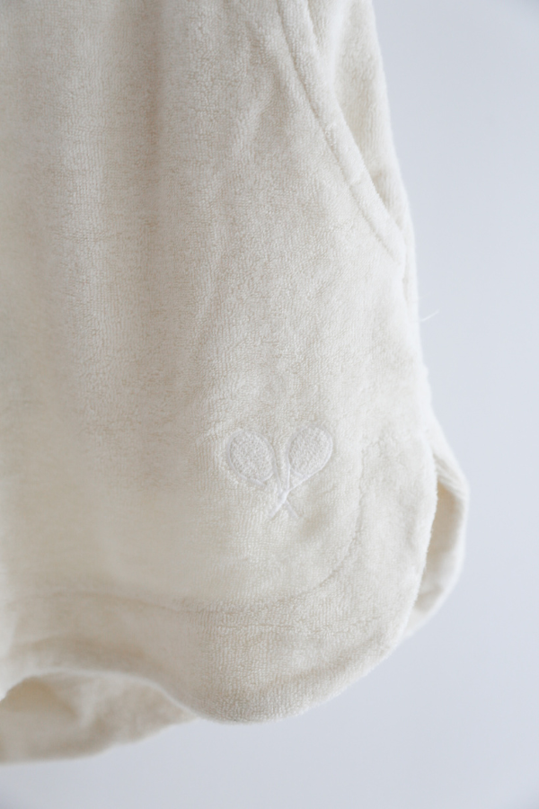 Towel Boy Sport Short in White