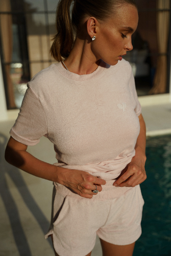 Towel Boy Tee in Blush