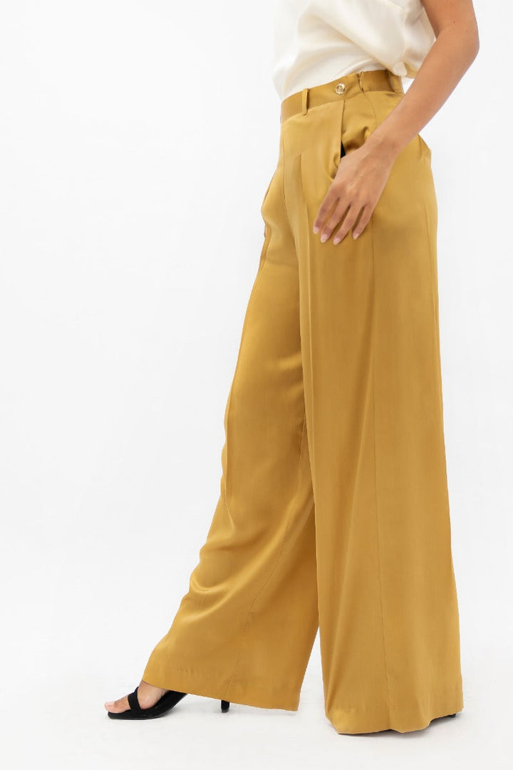 Branson BKG Wide Leg Pants In Mimosa