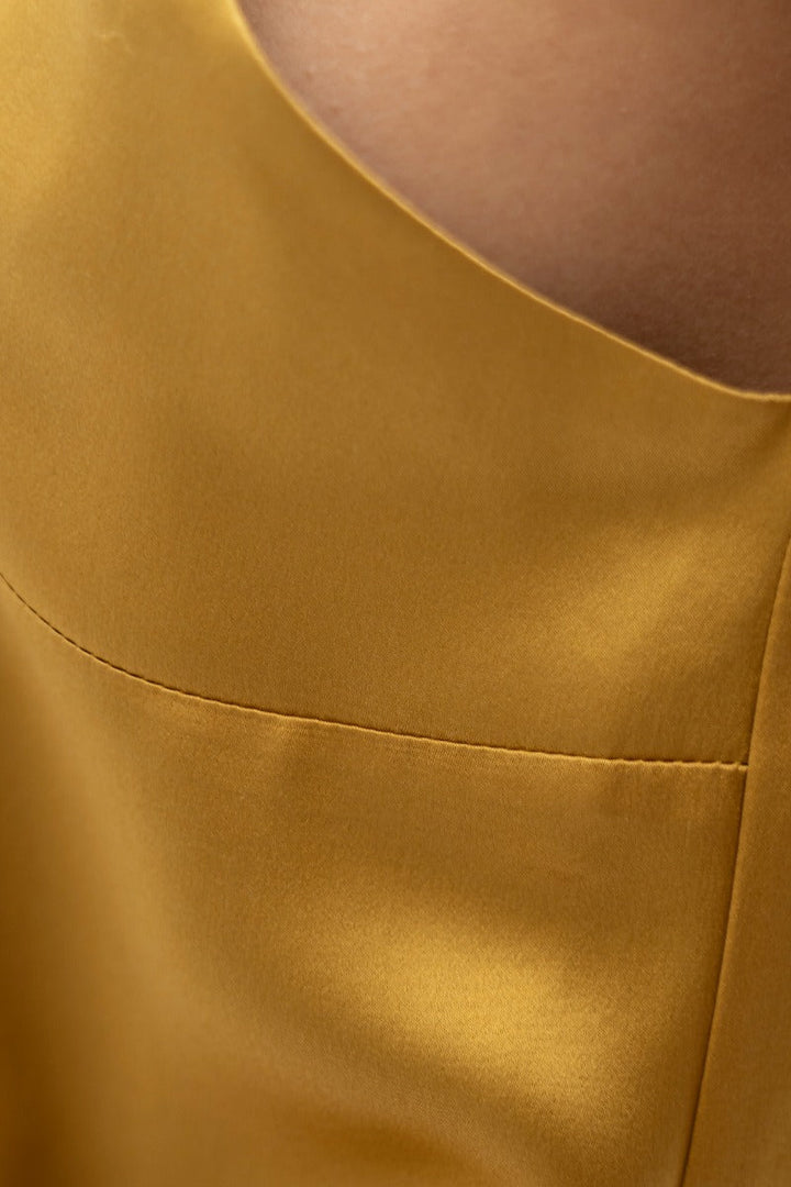 Calabar CBQ Slip Dress In Mimosa