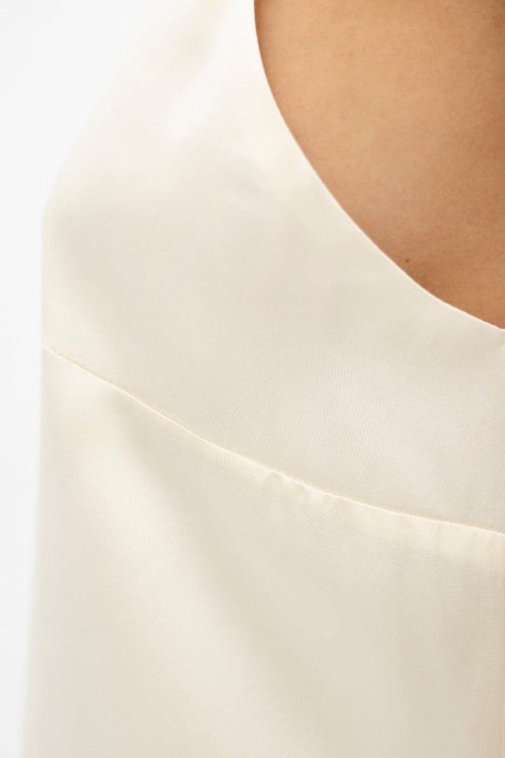 Calabar CBQ Slip Dress In Pearl