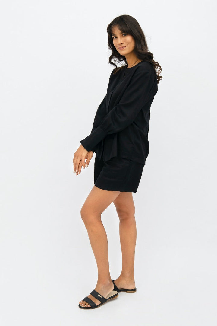 Cap Ferret Long Sleeves Shirt In Licorice
