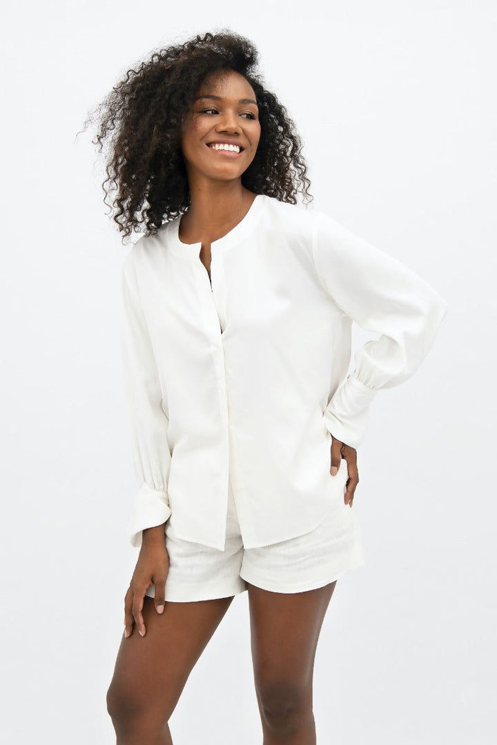 Cap Ferret Long Sleeves Shirt In Porcelain