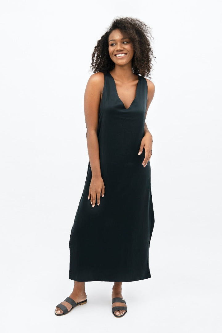 Capri Maxi Dress In Licorice