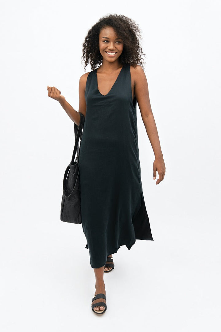 Capri Maxi Dress In Licorice