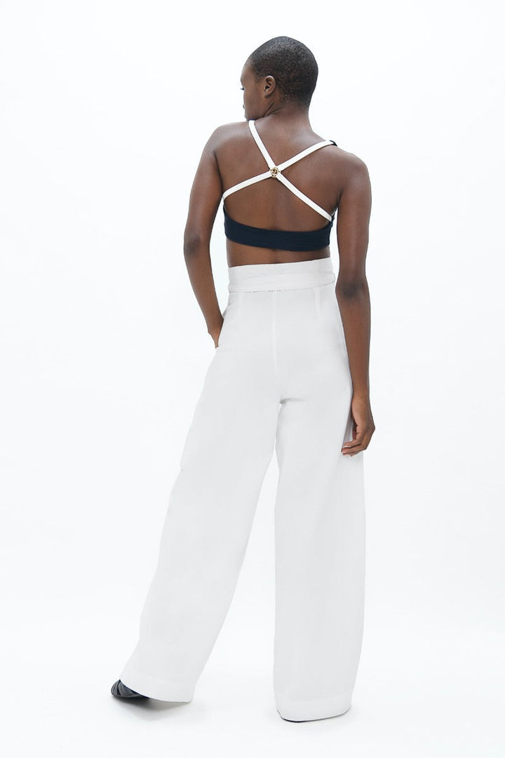 Florence FLR Pants In White Dove