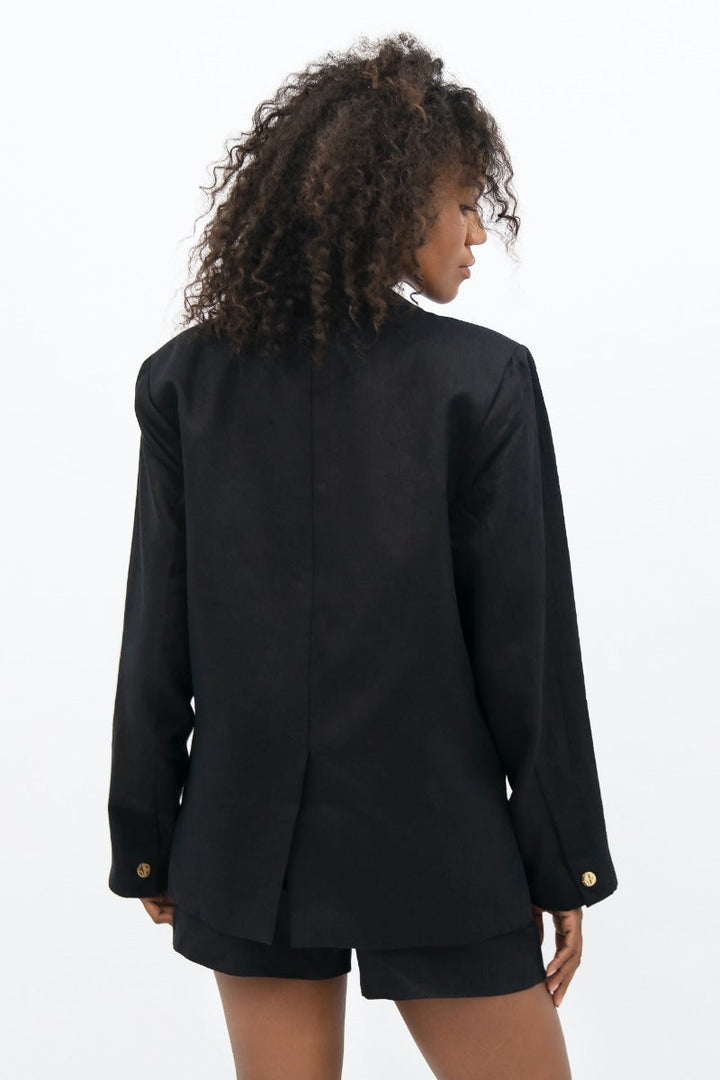 Havana HAV Oversized Blazer In Licorice