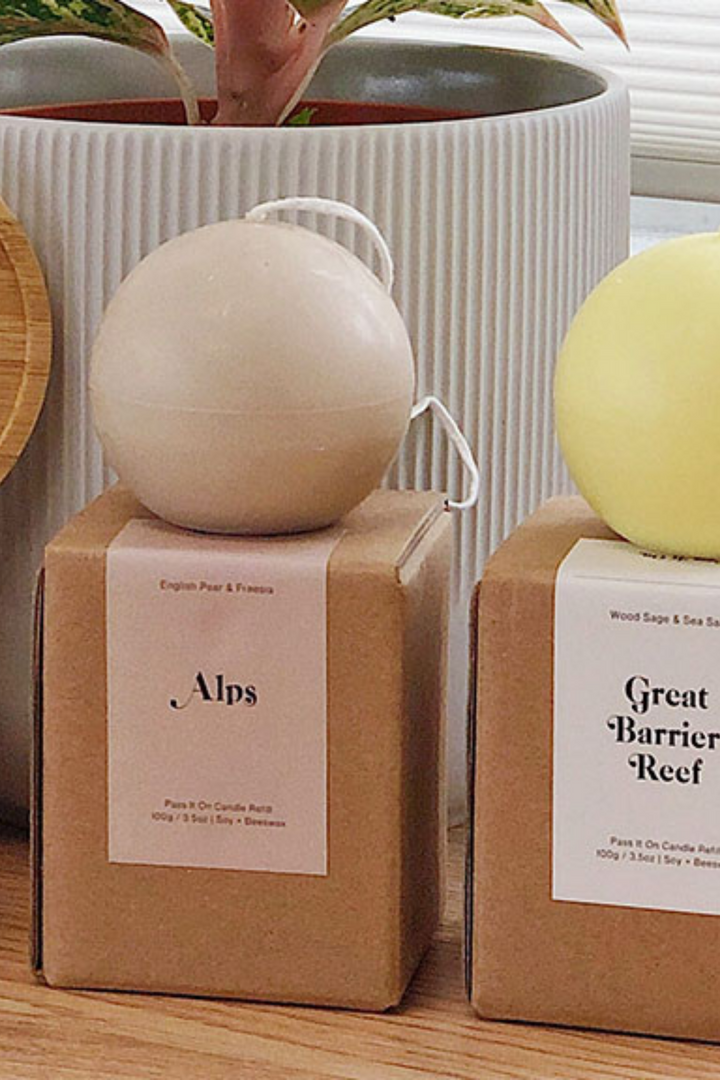 Pass It On Candle Refill in Alps (English Pear & Freesia), available on ZERRIN