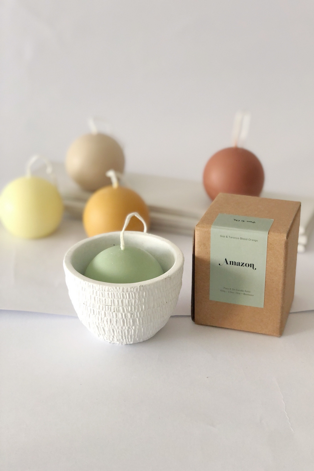 Pass It On Candle Refill in Amazon (Goji & Tarocco Blood Orange), available on ZERRIN