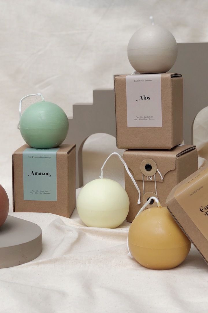 Pass It On Candle Refill in Amazon (Goji & Tarocco Blood Orange), available on ZERRIN