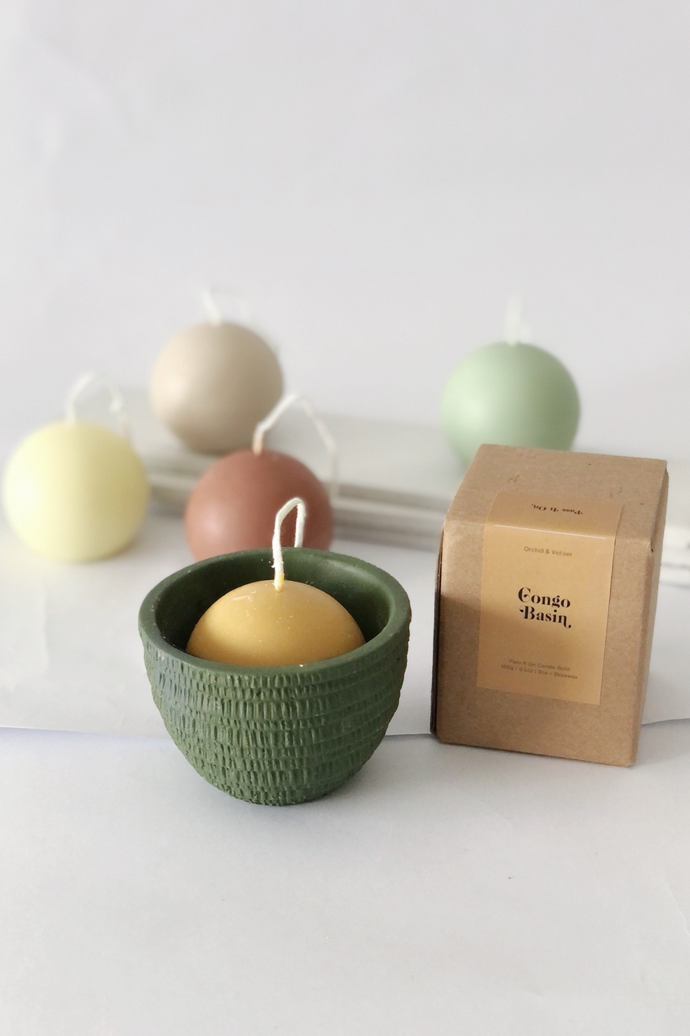 Pass It On Candle Refill in Congo Basin (Orchid & Vetiver), available on ZERRIN