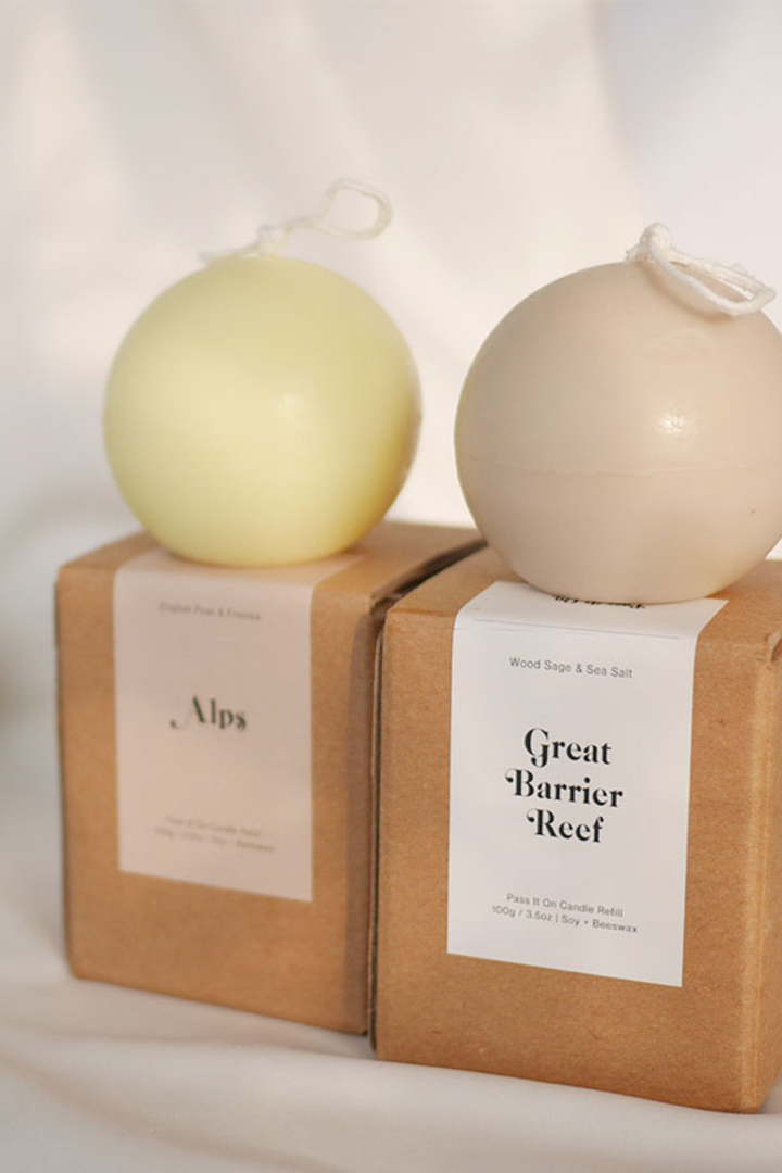 Pass It On Candle Refill in Great Barrier Reef (Wood Sage & Sea Salt), available on ZERRIN
