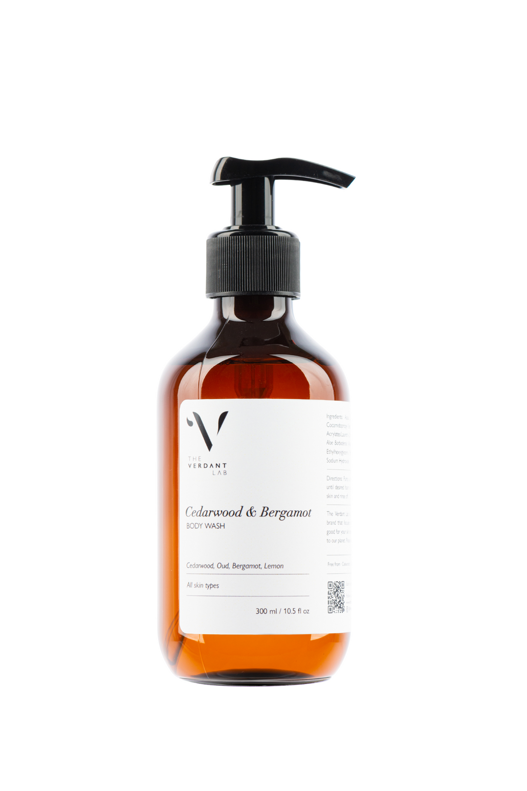 The Verdant Lab Body Wash in Cedarwood & Bergamot, available on ZERRIN with free Singapore shipping