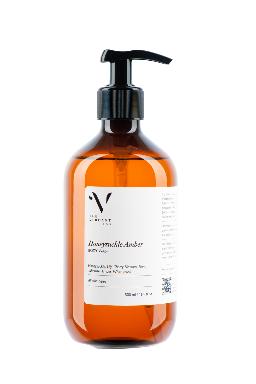 The Verdant Lab Body Wash in Honeysuckle Amber, available on ZERRIN with free Singapore shipping